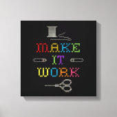 Maak het werk Mode Canvas Afdruk (Voorkant)