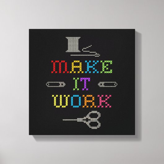 Maak het werk Mode Canvas Afdruk (Voorkant)