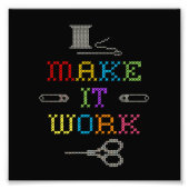 Maak het werk Mode Foto Afdruk (Voorkant)