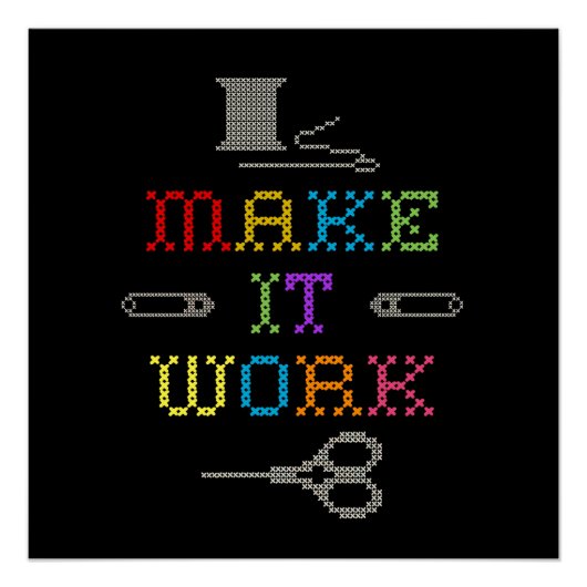 Maak het werk Mode Poster (Voorkant)