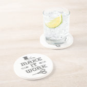 Maak het werk Mode Zandsteen Onderzetter (Zijkant)