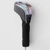 Maak het zelf 1 familienaam & foto golfheadcover (Schuin)