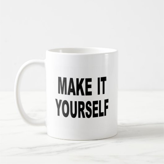 Maak het zelf aan koffiemok (Links)
