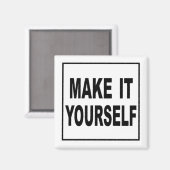 Maak het zelf aangepaste magneten (Voorkant / Achterkant)