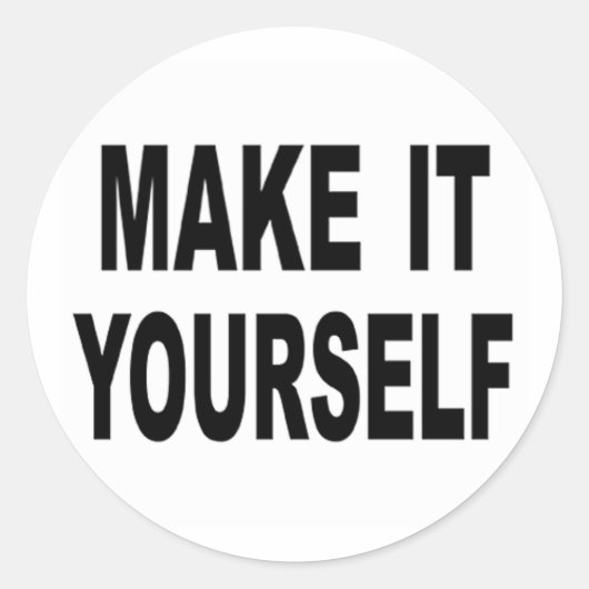 Maak het zelf aangepaste Stickers (Voorkant)