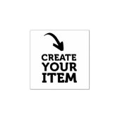 MAAK-HET-ZELF DIY Aangepast ontwerp uploaden Zwart Rubberstempel (Afrduk)