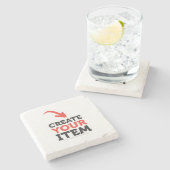 MAAK-HET-ZELF DIY Aangepast ontwerp voor upload Ba Stenen Onderzetter (Zijkant)