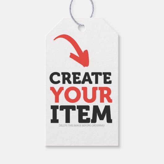 MAAK-HET-ZELF DIY Aangepaste upload huwelijksontwe Cadeaulabel (Voorkant)