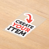 MAAK-HET-ZELF DIY Eigen ontwerp uploaden Acryl Uitnodigingen (Laagn)