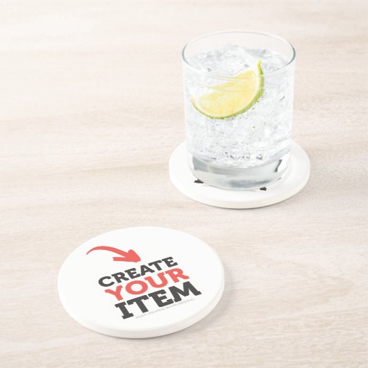 MAAK-HET-ZELF DIY Eigen ontwerp uploaden Zandsteen Onderzetter (Zijkant)