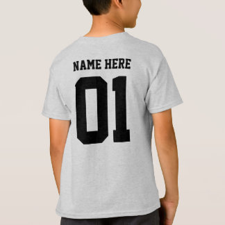 MAAK-HET-ZELF Doe-het-zelf ontwerp Jongensteamnumm T-shirt