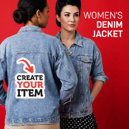 MAAK-HET-ZELF Doe-het-zelf ontwerp upload je eigen Denim Jacket