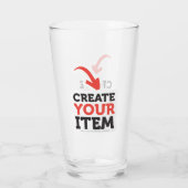 MAAK-HET-ZELF Doe-het-zelf ontwerp upload je eigen Glas (Achterkant)