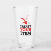MAAK-HET-ZELF Doe-het-zelf ontwerp upload je eigen Glas (Voorkant)