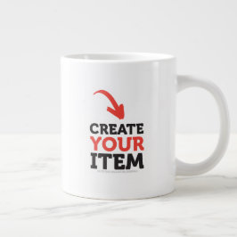 MAAK-HET-ZELF Doe-het-zelf ontwerp upload je eigen Grote Koffiekop
