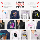 MAAK-HET-ZELF Doe-het-zelf ontwerp upload je eigen Hoodie