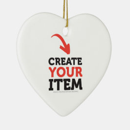 MAAK-HET-ZELF Doe-het-zelf ontwerp upload je eigen Keramisch Ornament