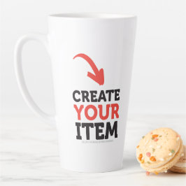 MAAK-HET-ZELF Doe-het-zelf ontwerp upload je eigen Latte Mok