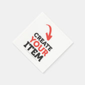 MAAK-HET-ZELF Doe-het-zelf ontwerp upload je eigen Servet (Hoek)