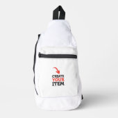 MAAK-HET-ZELF Doe-het-zelf ontwerp upload je eigen Sling Bag (Voorkant)