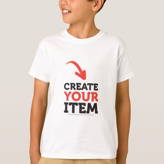 MAAK-HET-ZELF Doe-het-zelf ontwerp upload je eigen T-shirt (Voorkant)