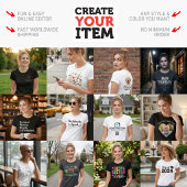 MAAK-HET-ZELF Doe-het-zelf ontwerp upload je eigen T-shirt