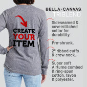 MAAK-HET-ZELF Doe-het-zelf ontwerp upload je eigen Tri-Blend Shirt