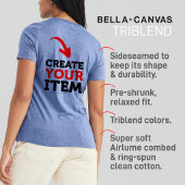 MAAK-HET-ZELF Doe-het-zelf ontwerp upload je eigen Tri-Blend Shirt