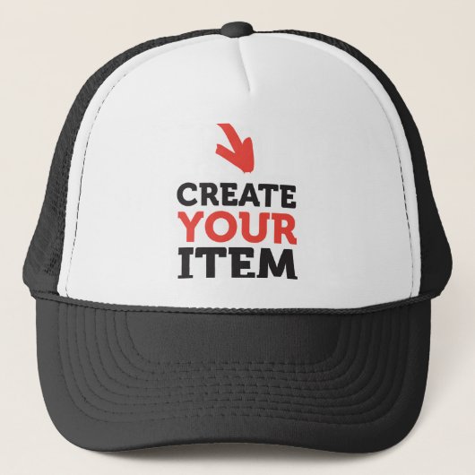 MAAK-HET-ZELF Doe-het-zelf ontwerp upload je eigen Trucker Pet (Voorkant)