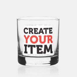 MAAK-HET-ZELF Doe-het-zelf ontwerp upload je eigen Whisky Glas