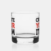 MAAK-HET-ZELF Doe-het-zelf ontwerp upload je eigen Whisky Glas (Links)