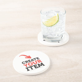 MAAK-HET-ZELF Doe-het-zelf ontwerp upload je eigen Zandsteen Onderzetter