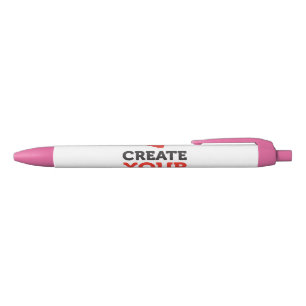MAAK-HET-ZELF Doe-het-zelf ontwerp upload je eigen Zwarte Inkt Pen