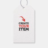 MAAK-HET-ZELF doe-het-zelf Uitgebreide feestartike Cadeaulabel (Voorkant)