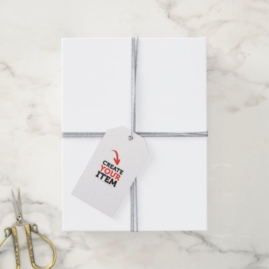 MAAK-HET-ZELF doe-het-zelf Uitgebreide feestartike Cadeaulabel (Met Touw)