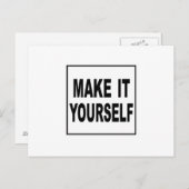 Maak het zelf eigen Briefkaarten (Voorkant / Achterkant)