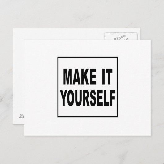 Maak het zelf eigen Briefkaarten (Voorkant / Achterkant)