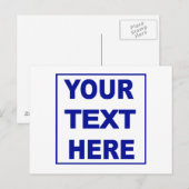 Maak het zelf eigen Briefkaarten (Voorkant / Achterkant)