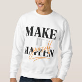 Maak het zelf gebeuren sweatshirt (Voorkant)