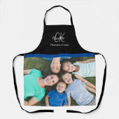 Maak het zelf gepersonaliseerde foto monogram naam schort (Voorkant)
