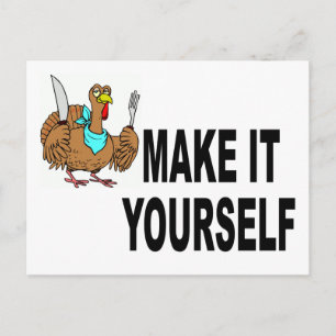 Maak het zelf Thanksgiving Briefkaart Uitnodiging