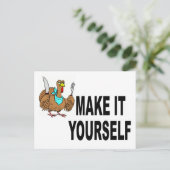 Maak het zelf Thanksgiving Briefkaart Uitnodiging (Staand voorkant)