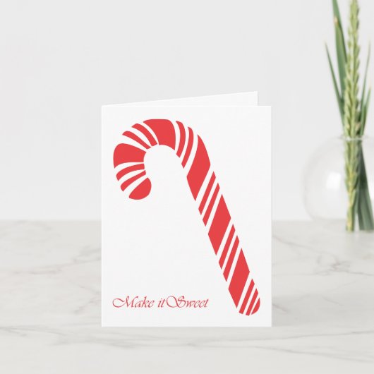 Maak het Zoet Feestdagen Kaart (Voorkant)
