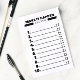 Maak het zwart-wit om Lijst te doen Post-it® Notes