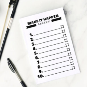 Maak het zwart-wit om Lijst te doen Post-it® Notes