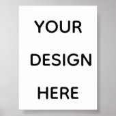 Maak hier je ontwerp voeg je tekst logo toe poster (Voorkant)