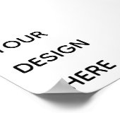 Maak hier je ontwerp voeg je tekst logo toe poster (Hoek)