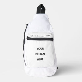 Maak hier je ontwerp voeg je tekst logo toe sling bag