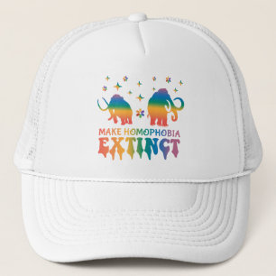 Maak Homofobie Uitgestorven – Rainbow Elephant LGB Trucker Pet