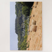 Maak hooi terwijl de zon hooibalen schijnt, Spanje Legpuzzel (Verticaal)
